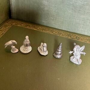 Lot of 5 Mini Metal Figures – Fantasy / RPG / Craft Pieces